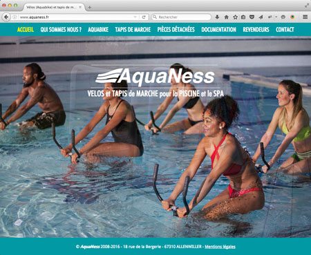 realisation du site Internet de Aquaness