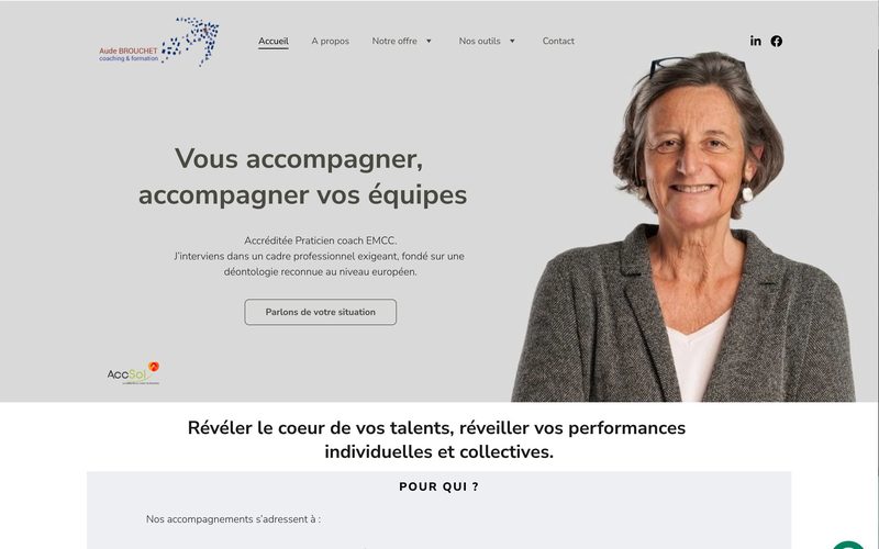 Site Aude Brouchet — coach et formatrice