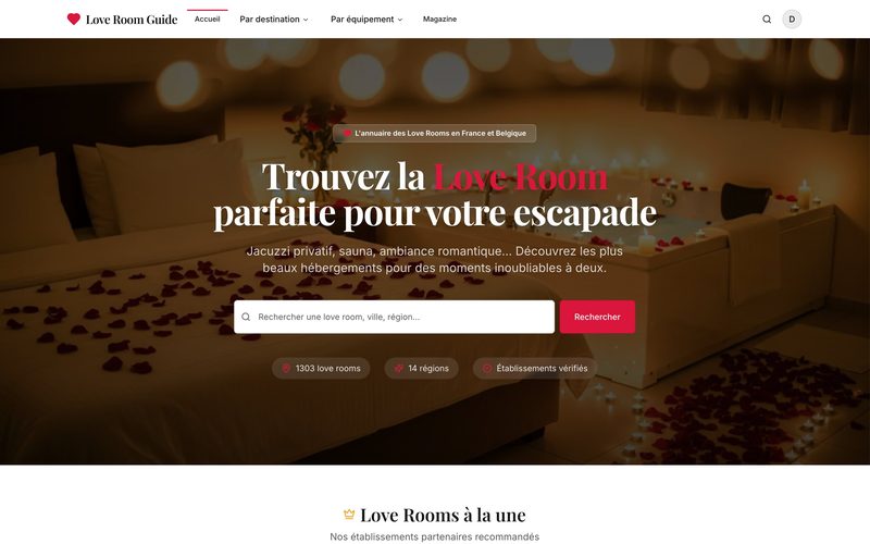 Love Room Guide — annuaire de love rooms en France et Belgique