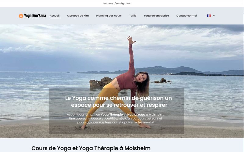 Site Yoga Kim'sana — studio de yoga à Molsheim